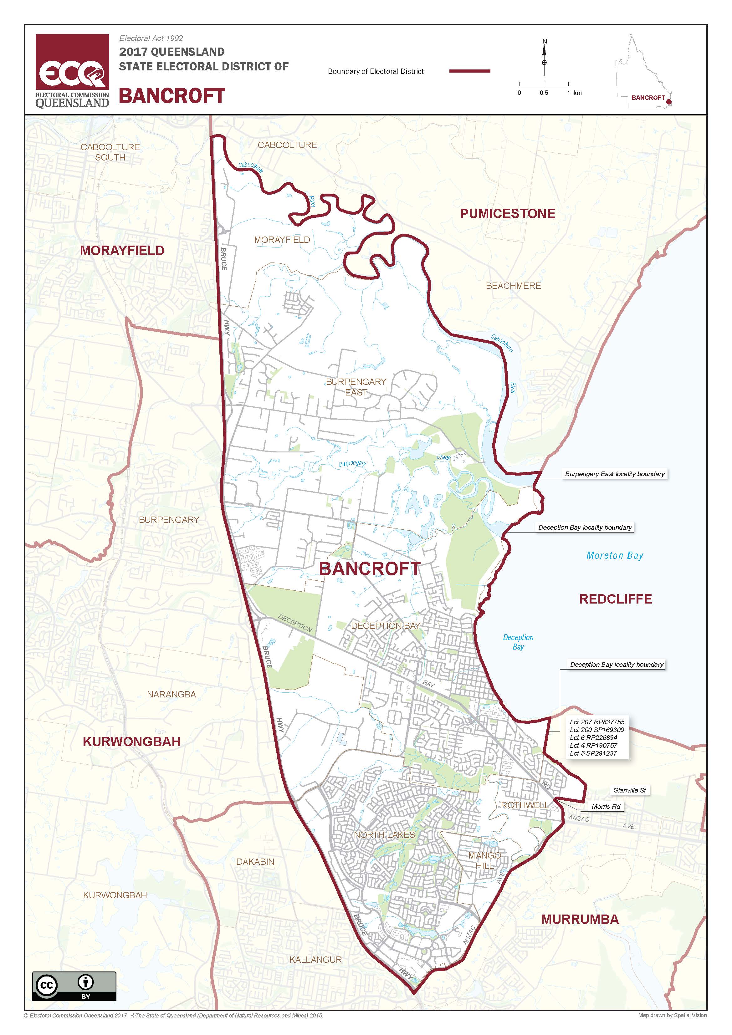 Boundary map of Bancroft